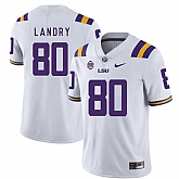 LSU Tigers 80 Jarvis Landry White Nike College Football Jersey Dzhi,baseball caps,new era cap wholesale,wholesale hats